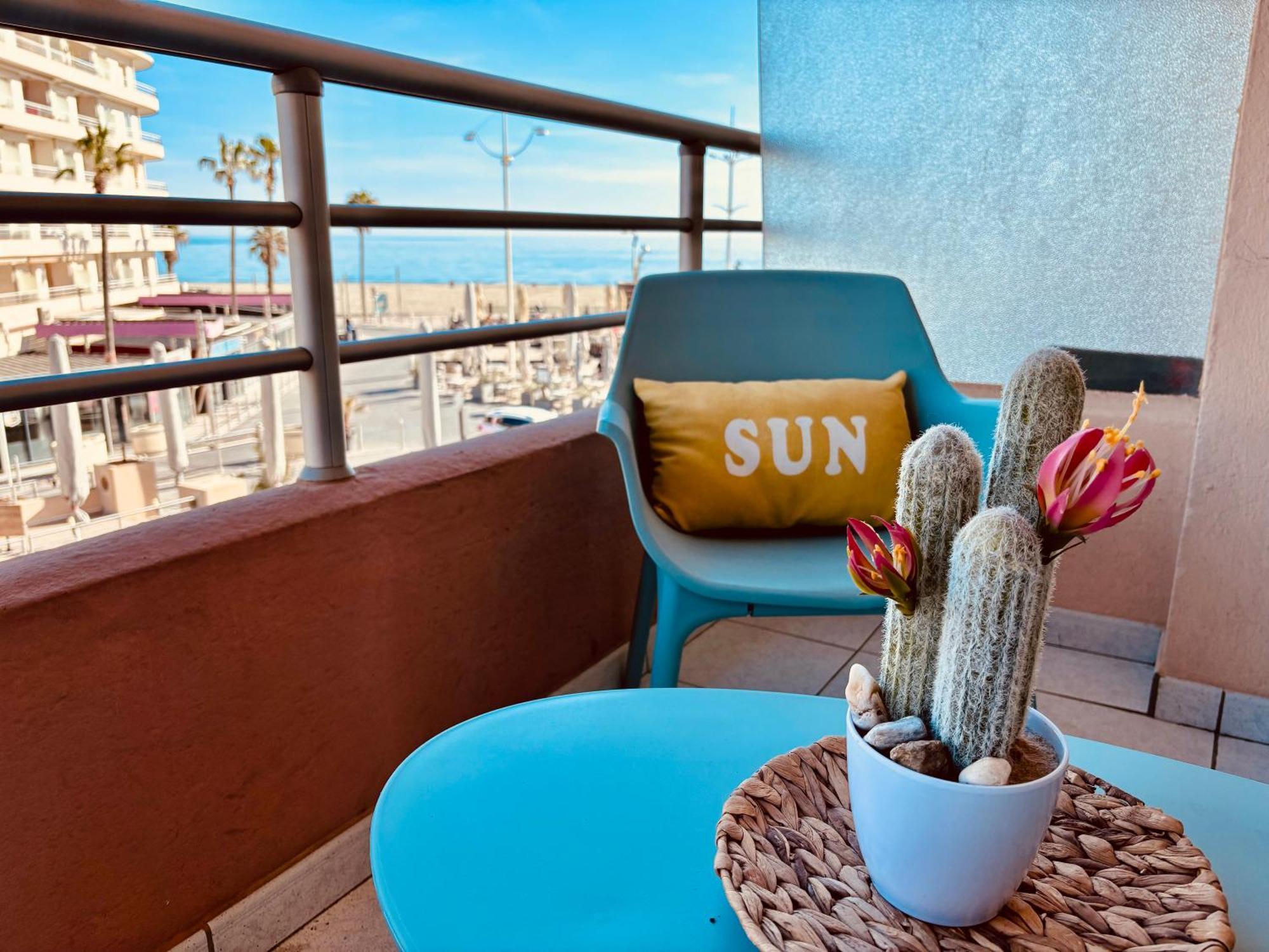 Superbe T2 Vue Mer Avec Ascenseur Canet-en-Roussillon Exterior foto
